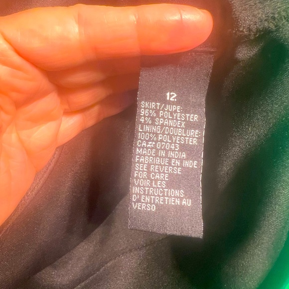 Size12 Scarlett Nite Silk Layered Black Skirt Back Zipper Very Elegant Chic - Picture 8 of 14